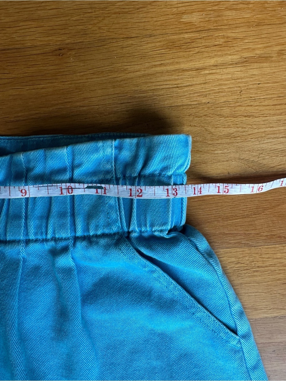 Pants Store Electric Blue Paperbag Shorts Size XS Pockets - Picture 5 of 8